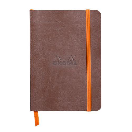 Rhodiarama carnet souple chocolat A6 144 pages ligné 90g thumbnail image 1
