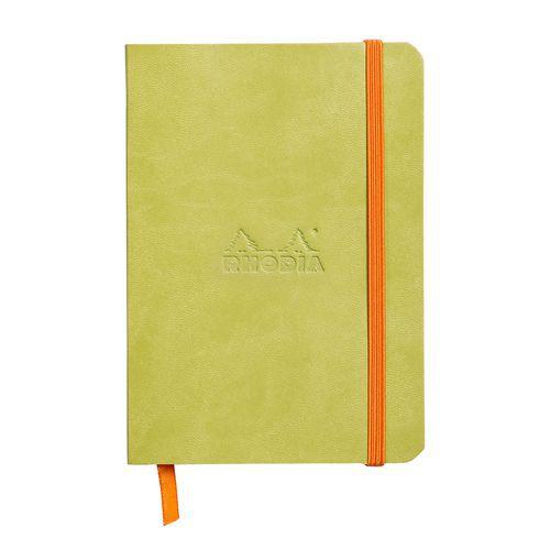 Rhodiarama carnet souple anis A6 144 pages ligné 90g thumbnail image 1