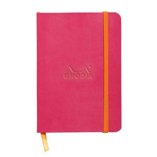 Rhodiarama carnet souple framboise A6 144 pages ligné 90g thumbnail image 1