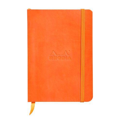 Rhodiarama carnet souple tangerine A6 144 pages ligné 90g thumbnail image 1