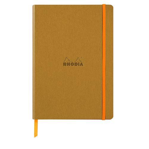 Rhodiarama carnet souple or A5 160 pages dot 90g thumbnail image 1