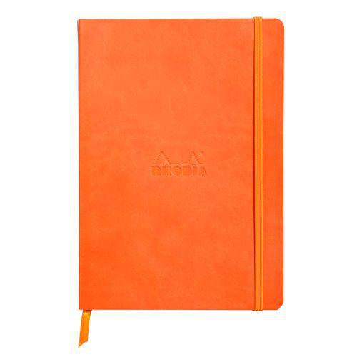 Rhodiarama carnet souple couleur tangerine A5 160 pages dot 90g thumbnail image 1