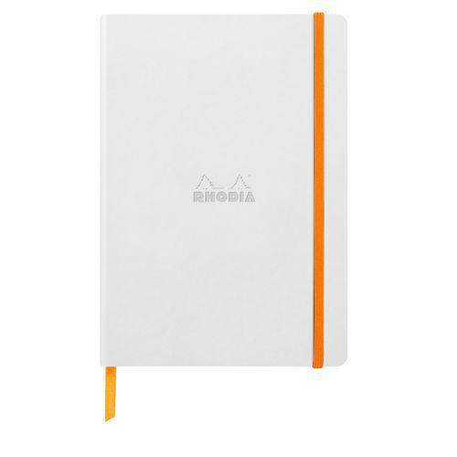 Rhodiarama carnet souple blanc A5 160 pages ligné 90g thumbnail image 1