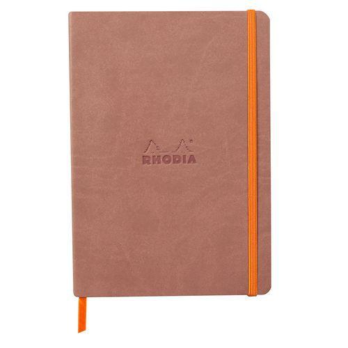 Rhodiarama carnet souple bois de rose A5 160 pages ligné 90g thumbnail image 1