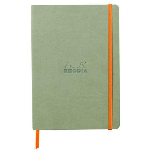 Rhodiarama carnet souple céladon A5 160 pages ligné 90g thumbnail image 1