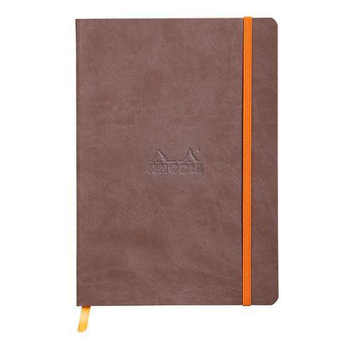 Rhodiarama carnet souple chocolat A5 160 pages ligné 90g thumbnail image 1
