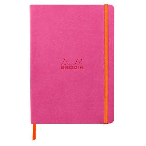 Rhodiarama carnet souple fuchsia A5 160 pages ligné 90g thumbnail image 1