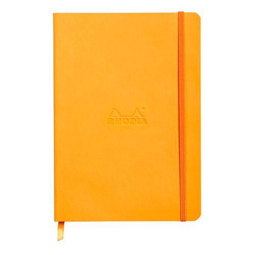 Rhodiarama carnet souple orange A5 160 pages ligné 90g thumbnail image 1