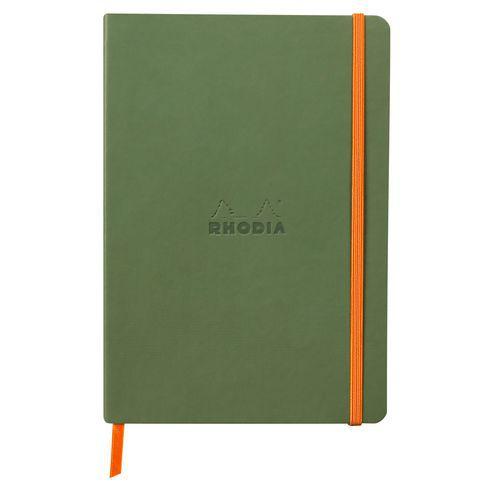 Rhodiarama carnet souple couleur sauge A5 160pages ligné 90g thumbnail image 1