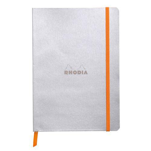 Rhodiarama carnet souple silver A5 160 pages ligné 90g thumbnail image 1