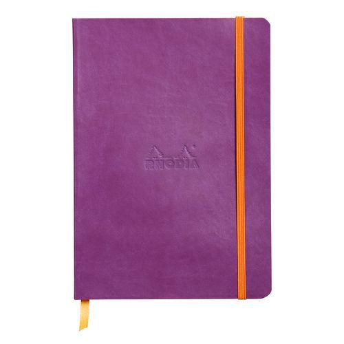 Rhodiarama carnet souple violet A5 160 pages ligné 90g thumbnail image 1