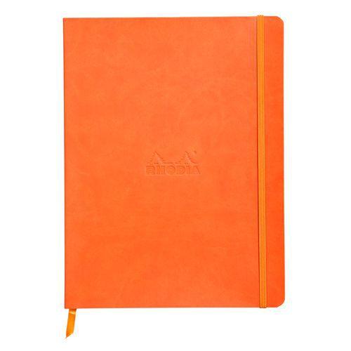 Rhodiarama carnet souple tangerine 19x25cm 160 pages dot 90g thumbnail image 1