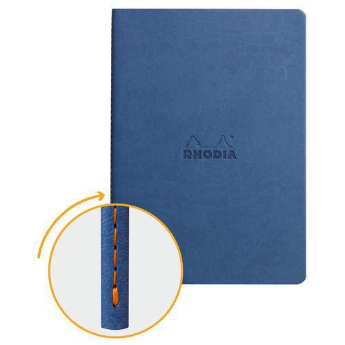 Cahier rhodiarama piqûre textile saphir A5 64 pages dot 90 g thumbnail image 1