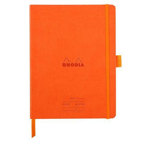 Carnet meeting tangerine A5+ élastique + porte-stylo thumbnail image 1