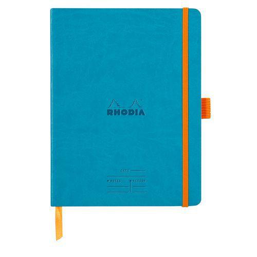 Carnet meeting turquoise A5+ élastique + porte-stylo thumbnail image 1