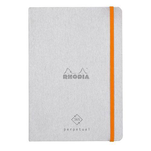 Carnet perpétuel silver A5 coins microperforés + élastique thumbnail image 1