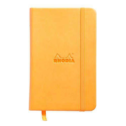 Webnotebook orange 9x14 cm 192 pages dot fermeture élastique thumbnail image 1