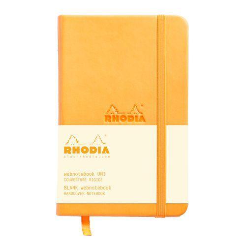 Webnotebook orange 9 x 14cm 192pages uni fermeture élastique thumbnail image 1