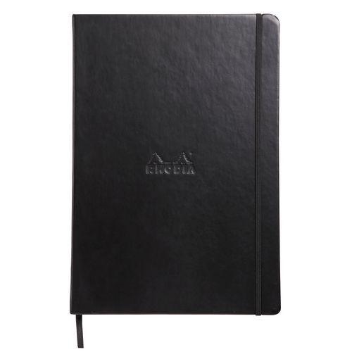 Webnotebook noir A4 192 pages ligné fermeture élastique thumbnail image 1