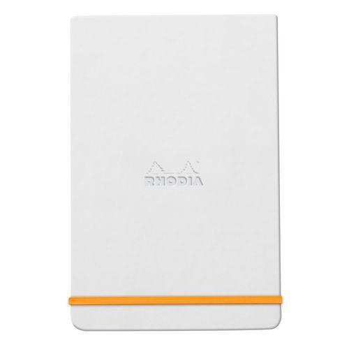 Rhodiarama Webnotepad rigide blanc A6 ligné + élastique thumbnail image 1