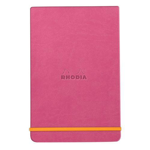 Rhodiarama Webnotepad rigide fuchsia A5 ligné + élastique thumbnail image 1