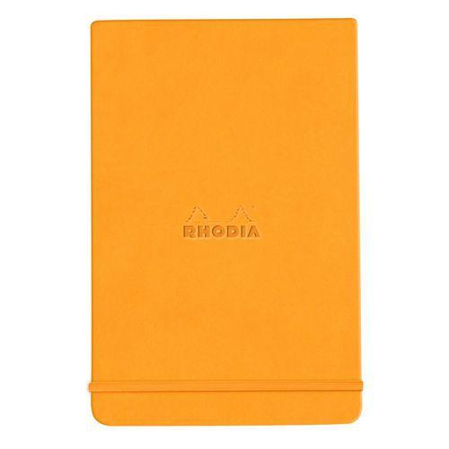 Rhodiarama Webnotepad orange anis A5 ligné + élastique thumbnail image 1