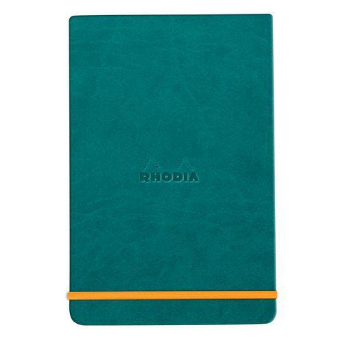 Rhodiarama Webnotepad rigide paon A5 ligné + élastique thumbnail image 1