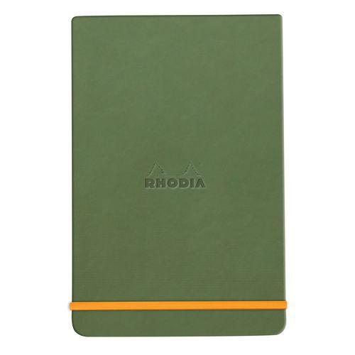 Rhodiarama Webnotepad rigide sauge A5 ligné + élastique thumbnail image 1