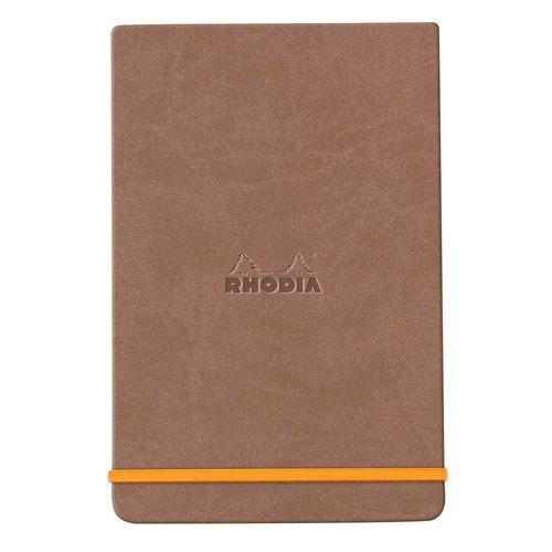 Rhodiarama Webnotepad rigide taupe A5 ligné + élastique thumbnail image 1