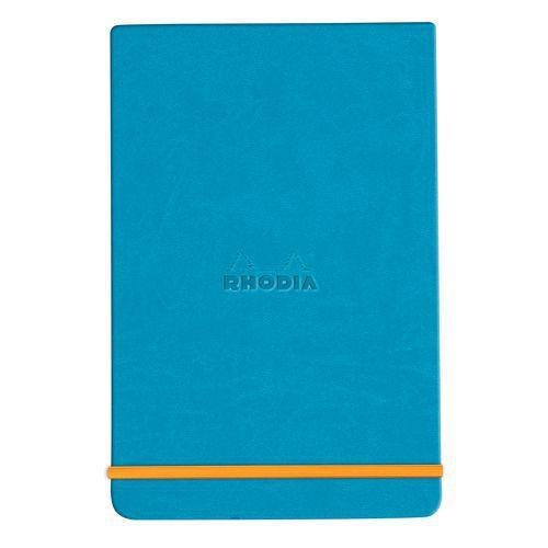 Rhodiarama Webnotepad rigide turquoise A5 ligné + élastique thumbnail image 1