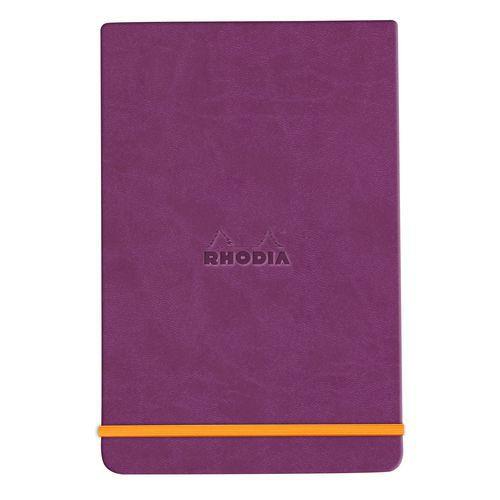 Rhodiarama Webnotepad rigide violet A5 ligné + élastique thumbnail image 1