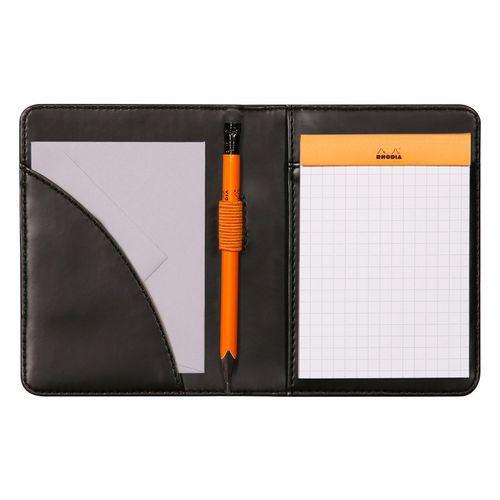 Livret porte-bloc n 11 noir pour bloc ou carnet format A7 thumbnail image 1