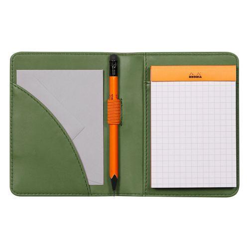 Livret porte-bloc n 11 sauge pour bloc ou carnet format A7 thumbnail image 1