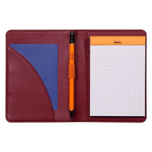 Livret porte-bloc n 12 lie de vin pour bloc carnet format B7 thumbnail image 1