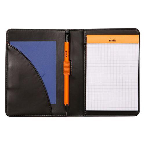 Livret porte-bloc n 12 noir pour bloc ou carnet format B7 thumbnail image 1