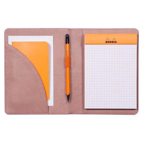 Livret porte-bloc n 13 bois de rose pour bloc ou carnet A6 thumbnail image 1