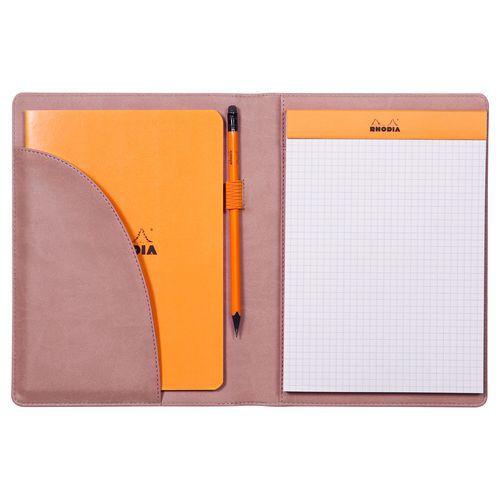 Livret porte-bloc n 16 bois de rose pour bloc ou carnet A5 thumbnail image 1
