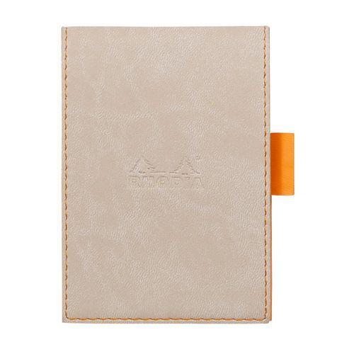 Porte-bloc beige avec porte-crayon + bloc n 11 ligné thumbnail image 1