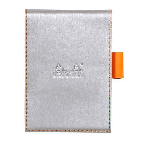 Porte-bloc silver avec porte-crayon + bloc n 11 ligné thumbnail image 1