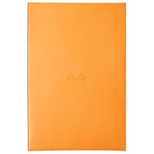 Porte-bloc orange avec porte-crayon + bloc N 19 ligné thumbnail image 1