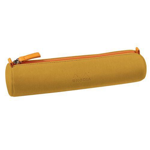 Trousse ronde or simili cuir italien 5x21,5 cm thumbnail image 1