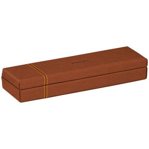 Rhodiarama plumier simili cuir italien 21x5,5x3 cm cuivre thumbnail image 1