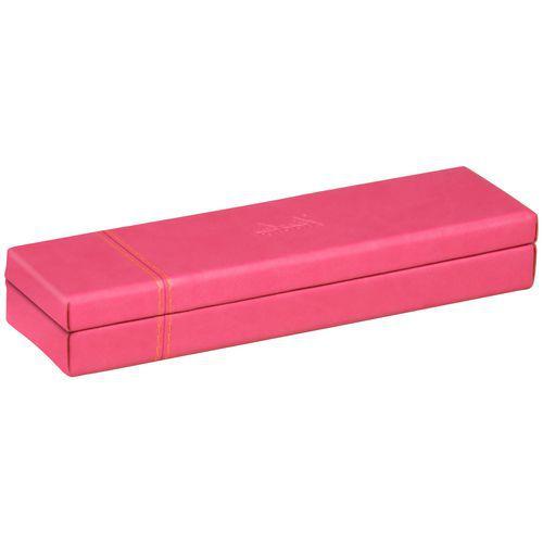 Rhodiarama plumier simili cuir italien 21x5,5x3 cm framboise thumbnail image 1