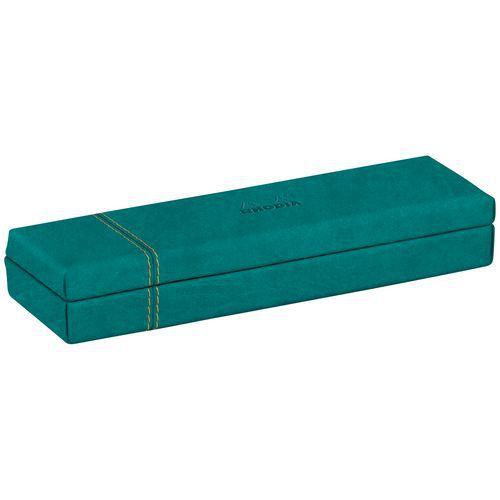 Rhodiarama plumier simili cuir italien 21x5,5x3 cm paon thumbnail image 1