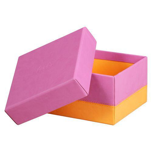 Set 5 boîtes gigognes simili cuir italien lilas thumbnail image 1