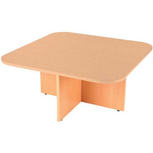Table basse range-poufs 100 x 100 cm Hêtre thumbnail image 1