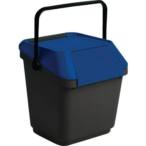 Poubelle EasyMax 35 L noir/bleu thumbnail image 1