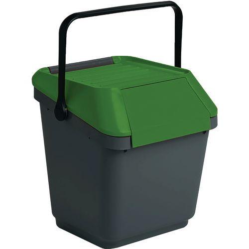 Poubelle EasyMax 35 L noir/vert thumbnail image 1
