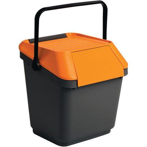Poubelle EasyMax 35 L noir/orange thumbnail image 1
