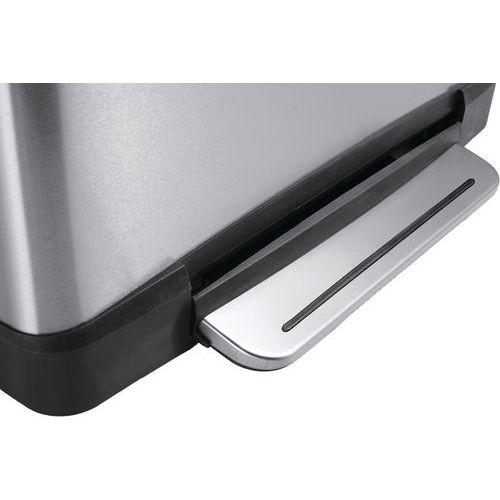 Illustration de : Poubelle à pédale E-Cube rectangulaire 30L_EKO
